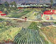 Vincent Van Gogh Landschaft bei Auvers im Regen oil painting reproduction